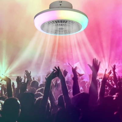 14 in. Smart Closed Ceiling Fan with Lights, RGB Ceiling Fan for Bedroom Living Rooms Children's Rooms