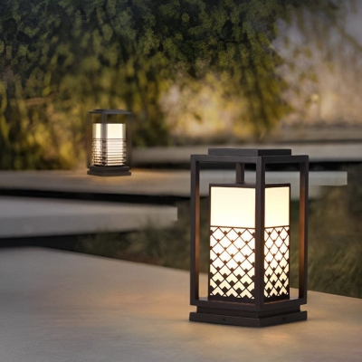 Durable Waterproof Outdoor Pathway Lights, Choose Solar or Wired Options, Perfect for Gardens, Parks, Pools, and Courtyards with Retro Design