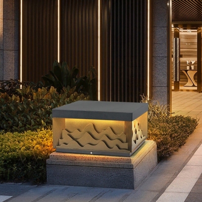 Retro-Modern Mountain Scenery Landscape Lighting, Waterproof, Rust-Proof, Energy-Saving Garden Lights with High Transmittance Acrylic Lampshade