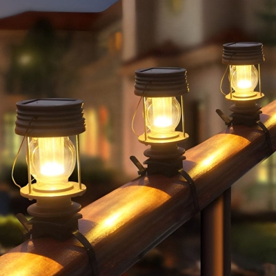 Durable Solar Lantern Light with IP44 Waterproof Rating, Automatic Light Sensor, and Versatile Hanging Handle for Outdoor Use, No Wiring Needed
