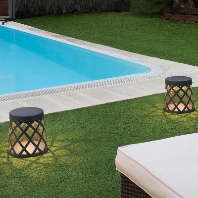 Durable Aluminum Outdoor Lanterns with Built-in LED Lights for Garden and Patio, Modern and Traditional Design, Weather-Resistant