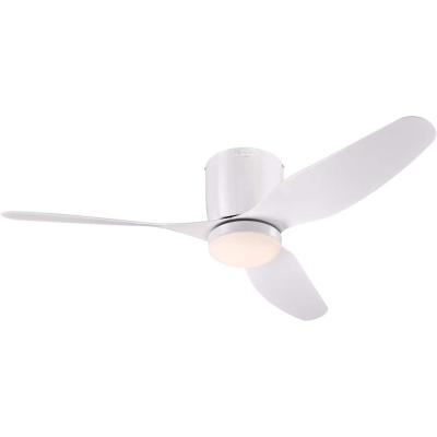 46 in. White Indoor Remote Ceiling Fan with Light, Home Ceiling Fan