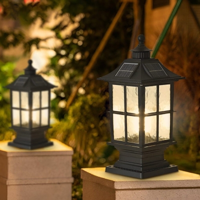 Intelligent Solar Motion Sensor Outdoor Light with High Brightness LED, Thickened Glass Lampshade, and Fast-Charging Solar Panels for Energy Efficiency