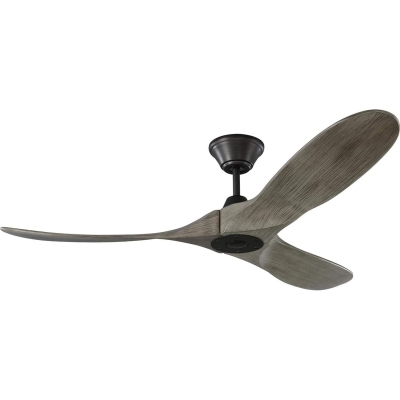 52 in. Outdoor Ceiling Fans with Remote Control, 3 Wood Blades Ceiling Fans without Lights