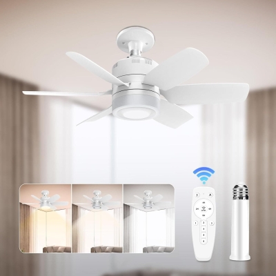 Socket Fan Light, Dimmable LED Remote Control Ceiling Fan and Light for Bedroom Kitchen Closet, Garage Ceiling Fan