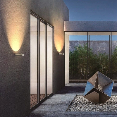 Elegant Slim Profile LED Outdoor Wall Sconce, Energy-Saving, No Strobe, Perfect for Courtyards, Pathways, and Natural Landscapes