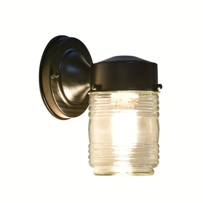 Modern Black Outdoor Wall Light Ceiling Light Front Porch Light with Clear Glass for Proch Patio Wall