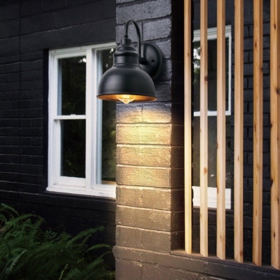 Automatic Dusk to Dawn Outdoor Wall Sconce with E27 Lamp Holder, Ideal for Gardens, Patios, Garages, and More, Decorative and Functional Lighting