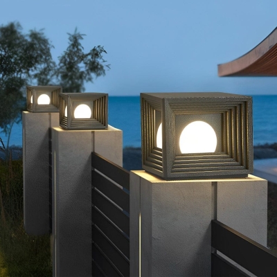 Durable Stainless Steel &amp; Acrylic Solar Deck Post Lights with LED, Waterproof, Auto-Charging, No Wiring Needed, Perfect for Garden &amp; Outdoor Pillars