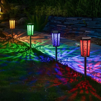Versatile Outdoor Solar Pathway Lights, Automatic On/Off, IP65 Waterproof, Warm &amp; Colored Light Options for Halloween, Christmas, and Garden Decor