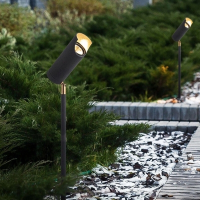 Energy-Saving Outdoor LED Spotlights with High Brightness, Durable Glass Lampshade, and Minimalist Design for Harmonious Courtyard Landscape