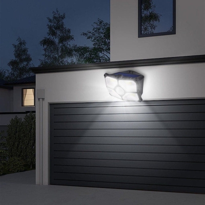 Automatic Solar Outdoor Wall Light with Motion Sensor, Waterproof Design for Garden, Garage, and Driveway, 120&deg; Detection, 0-33ft Range
