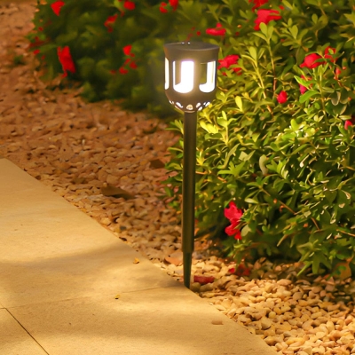 Set of 4 Solar Garden Lights with LED Options, Warm White, White, RGB, Auto On/Off for Pathways, Lawns, and Gardens, Enhance Outdoor Ambiance