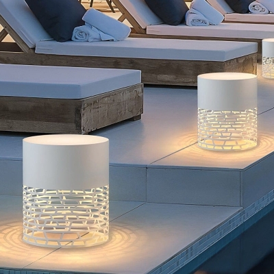Waterproof Hollow Style Outdoor Post Lights Garden Lights Outside Lights Pole Lamp, Unique Decorative Lighting for Gardens, Patios, Tables, and Floors