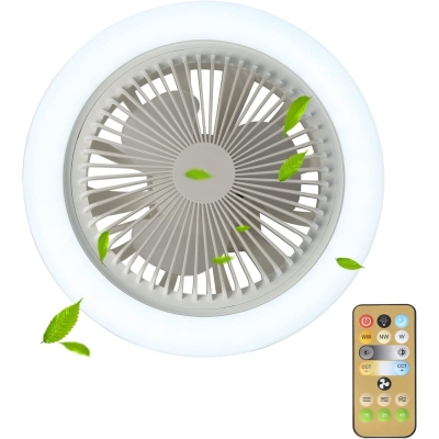 10 in. Socket Fan Light, Small Mini Ceiling Fan with Lights Remote, Dimming Ceiling Fan for Summer, Ceiling Fan for Garage Tool Room Store Room