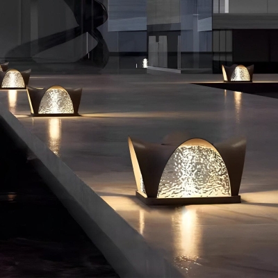 Solar Fence Lights, Waterproof, Rustproof, and Dustproof Outdoor Deck Post Lights with Unique Acrylic Shade for Modern Courtyard and Garden Decoration