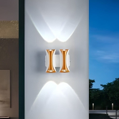 Durable Outdoor Wall Lamp with LED Up and Down Lighting, IP54 Waterproof and Rust Proof, Energy-Saving Metal Sconce for Bright and Beautiful Illumination