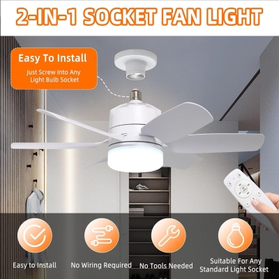 Socket Ceiling Fans, Bedroom Ceiling Fans, Living Room Fan, Kitchen Fans with Lights