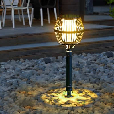 Versatile Solar and Electric Outdoor Light with Dual Installation Options, Smart Charging, Remote Control for Adjustable Color and Brightness