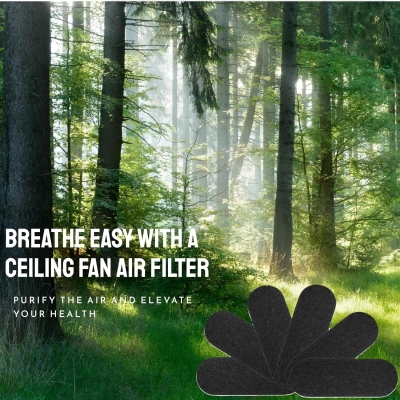 Set of 6 Ceiling Fan Filters for Blades