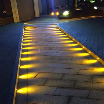 Durable Stainless Steel Outdoor Step Lights, Waterproof, Rust-Resistant, Low Voltage DC12V, 10 Pack for All Weather Conditions