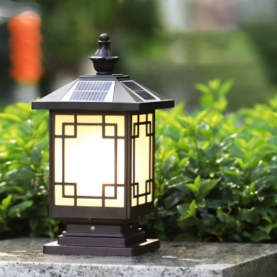 Smart Solar Fence Post Lights, Easy Install, Auto Charge &amp; Light, Waterproof Aluminum, Warm Ambiance for Patios &amp; Outdoor Spaces