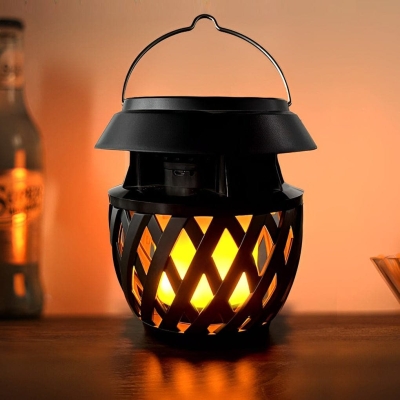Versatile Solar-Powered Flickering Flame Outdoor Lanterns with Intelligent Light Control, 3 Lighting Modes, and USB Charging for Garden &amp; Patio