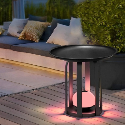 Durable Outdoor Solar Floor Lamp with Waterproof, Dustproof, Rustproof Features, Multi-Functional as Side Table, Plant Stand, and More