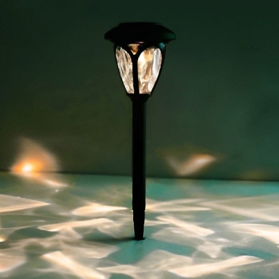 Waterproof and Rustproof Solar Pathway Light with Unique Glass Shade Design, Automatic Day-Night Sensor, Easy Assembly for Garden and Lawn