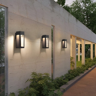 Waterproof and Rustproof Outdoor LED Wall Sconce, Durable Aluminum Porch Light for Balcony, Corridor, Garden, and Courtyard
