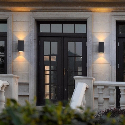 Stylish IP65 Waterproof LED Outdoor Wall Sconce with Unique Lighting Effect for Patio, Balcony, Garage Door, and Modern Home Decor