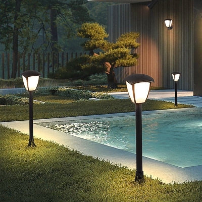 Elegant Black Outdoor Pathway Light Pole with IP54 Waterproof Iron and PC Material for Bright, Weather-Resistant Home Lighting