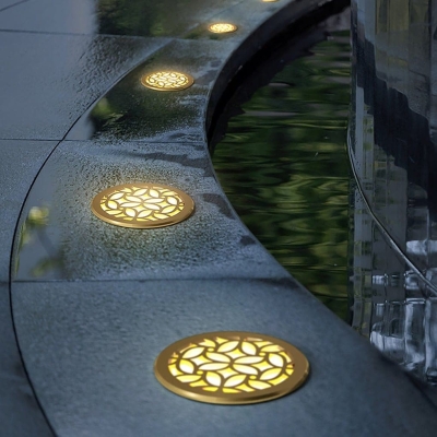 Classical LED Embedded Step Lights, Waterproof Aluminum Outdoor Lighting for Courtyard, Patio, Yard, Garden, Retro Design, Warm Atmosphere