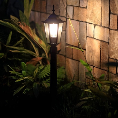 Durable Waterproof Outdoor Pathway Light with High Transmittance Glass Lampshade for Patios, Lawns, and Gardens, Easy to Install and Rustproof