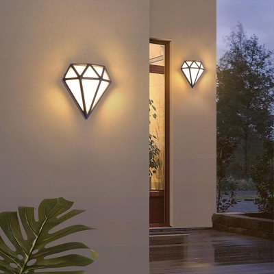 Modern Minimalist Outdoor Lantern Lights, Eco-Friendly LED Aluminum Wall Lights for Doorways and Gardens, Perfect for Front and Backyards
