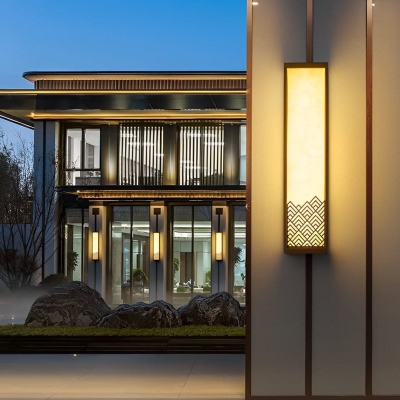 Stainless Steel Outdoor Wall Light with High-Temperature Resistant Lampshade, Waterproof and Rustproof, Retro Design with Warm T5 Light Source