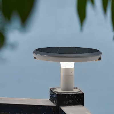 Eco-Friendly Dual Motion Sensor Solar Pillar Lights, Durable Aluminum, Sleek Gray Finish for Gardens, Lawns, and Community Areas