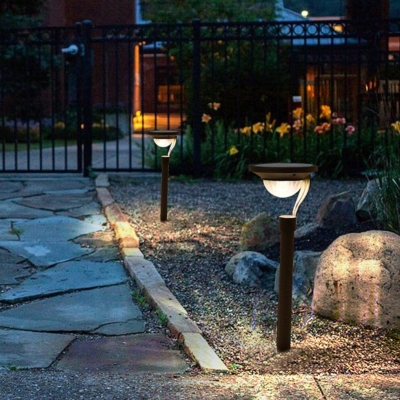 Solar-Powered Outdoor Pathway Lights with Intelligent Light Sensing, Easy Installation, Ideal for Backyard, Sidewalk, Patio, and Porch