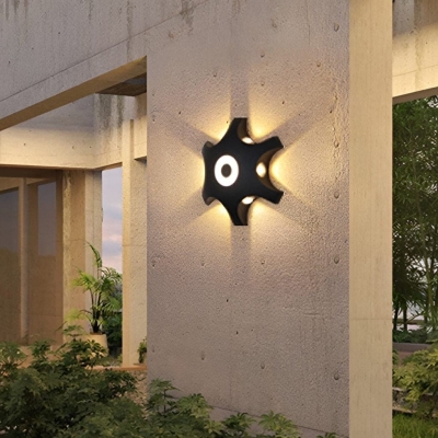 Modern Flower Blooming LED Wall Sconces, Waterproof, Rust-Proof Aluminum Outdoor Light for Cozy, Warm Home Atmosphere