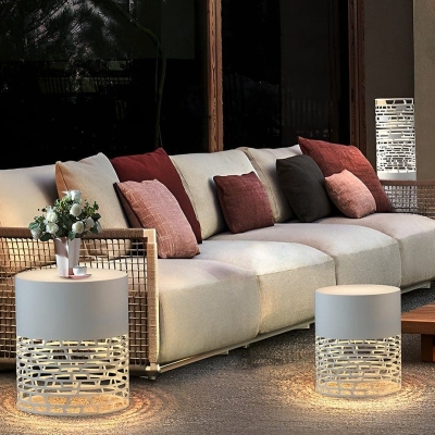 Waterproof Hollow Style Outdoor Post Lights Garden Lights Outside Lights Pole Lamp, Unique Decorative Lighting for Gardens, Patios, Tables, and Floors