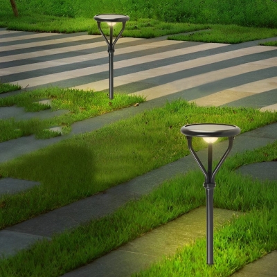 High-Efficiency Solar Pathway Lights, Durable Aluminum, Bright LED, Auto On/Off, Weather-Resistant for Garden, Porch, Path, and Courtyard