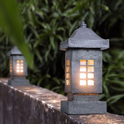 Versatile Resin Landscape Lighting with Stone Texture, Waterproof, Dustproof, and Perfect for Enhancing Outdoor Environments