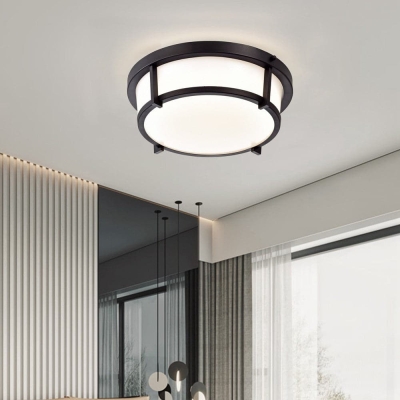 Modern Dimmable LED Ceiling Light, Round Flush Mount Ceiling Light with Circle Acrylic Lamp Shade  for Living Room Bedroom Dining Room Office Hallway Closet Balcony