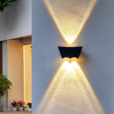 Modern Waterproof Outdoor Wall Sconces, Up and Down Lighting for Walkway, Porch, Backyard, Patio, and Garden, Easy Installation, Rustproof Design