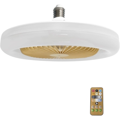 10 in. Screw In Ceiling Fan, Remote Control Fan for Small Rooms, Dimmable Light Socket Fan, Small Ceiling Fan with Light