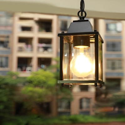 Durable Die-Cast Aluminum Outdoor Chandelier with High-Transmittance Glass Shade, Waterproof Pendant Light for Garden, Balcony, and Gazebo