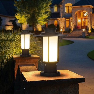 Elegant Retro Design Outdoor Path Light with Waterproof Die-Cast Aluminum Body, E27 Ceramic Lamp Head, and Easy Installation for Patios and Gardens