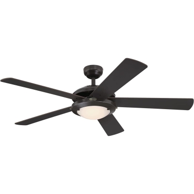 52 in. Transitional Dimmable LED Ceiling Fan with Light, Mid Century Modern Ceiling Fan