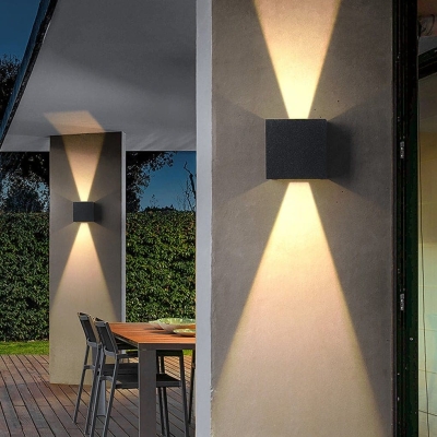 Adjustable Up and Down Outdoor Wall Light with High Brightness LED, Energy Saving, and Variable Beam Angle for Versatile Illumination
