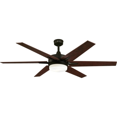 60 in. Contemporary Smart Wi-Fi Ceiling Fan Compatible with Amazon Alexa Google Home Remote Control, Black Fancy Ceiling Fans, Bronze Ceiling Fan